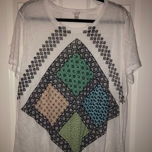 J Crew linen t shirt